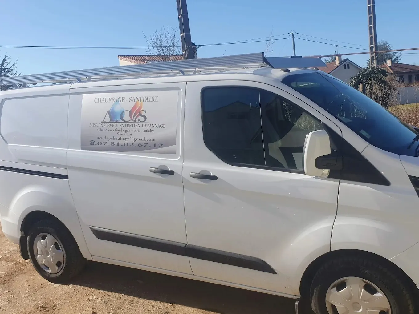 Mon fourgon d'intervention ACS, chauffage et sanitaire